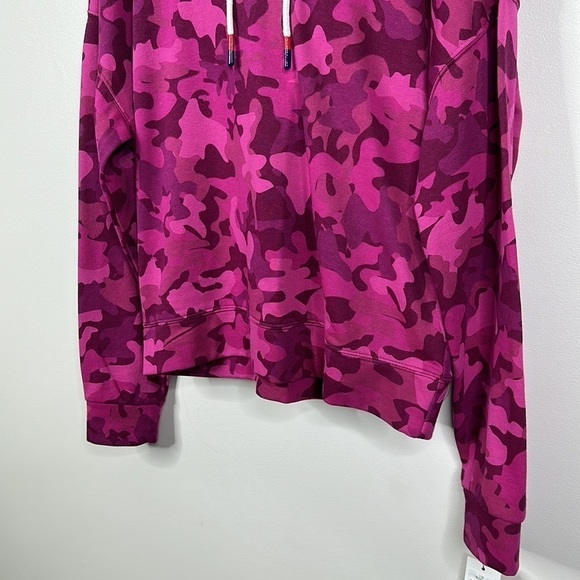 Tommy Hilfiger Sport Drop Shoulder Long Sleeve Camouflage V-Back Cutout Hoodie S - Picture 3 of 8